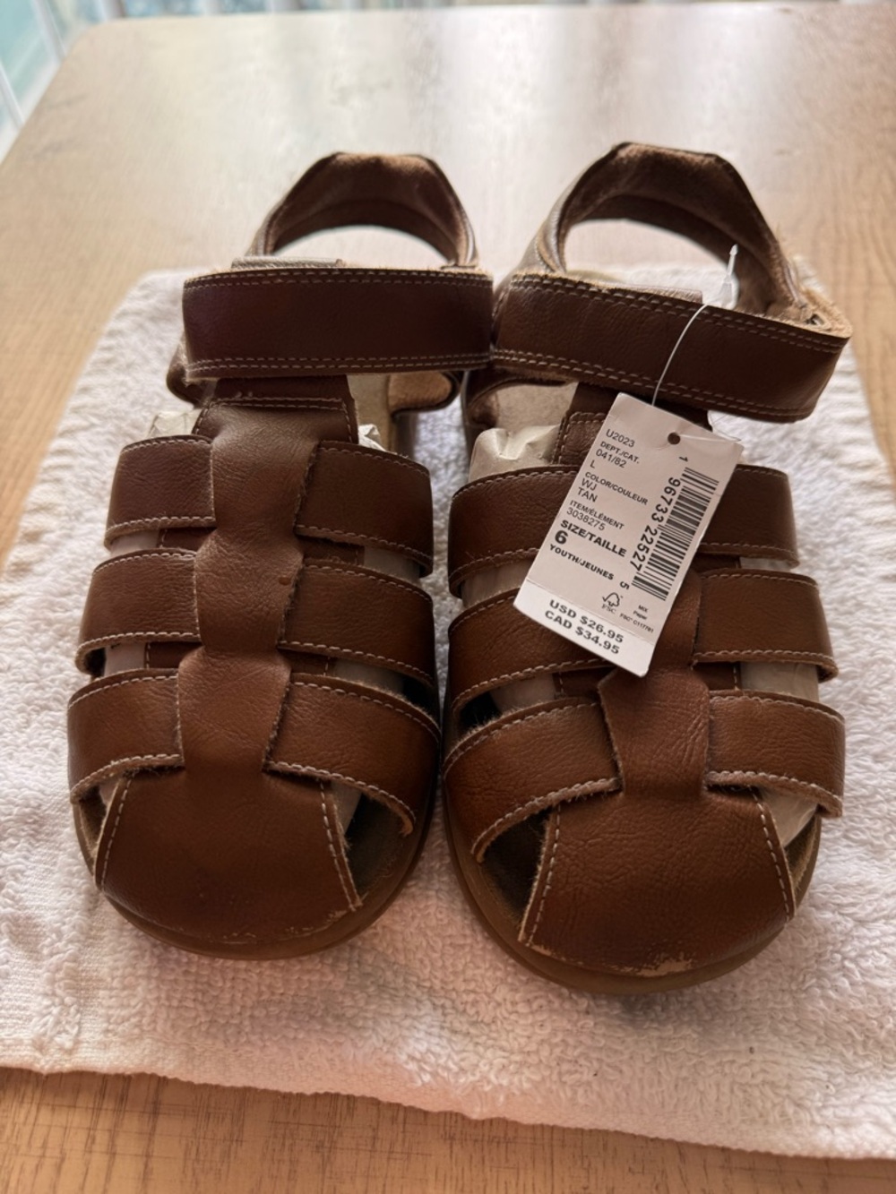 Kids Brown Fisherman Sandals - the kids place